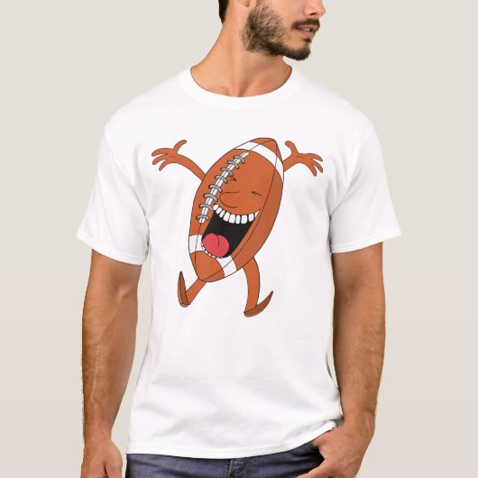 Lachendes Fußball-Maskottchen T-Shirt (Vorderseite)