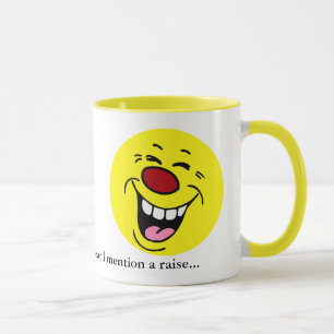 Lachendes Gesicht Grumpey Tasse
