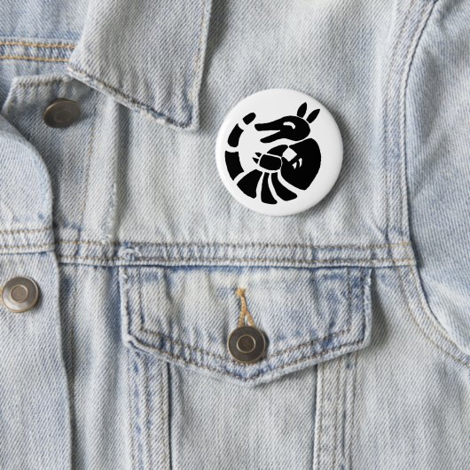 Lachendes Gürteltier Button (Beispiel)