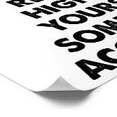 Lachendes Klatschposter Poster (Ecke)