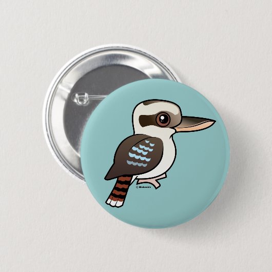 Lachendes Kookaburra Button (Vorne & Hinten)