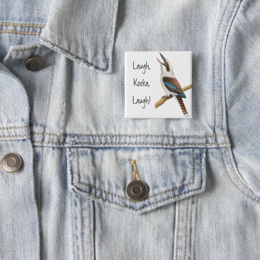 Lachendes Kookaburra Button (Beispiel)