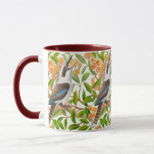 Lachendes Kookaburra in der Gummi-Baum-Tasse Tasse (Links)