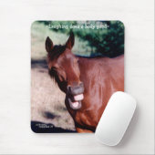 Lachendes Standardbred Pferd Mousepad (Mit Mouse)