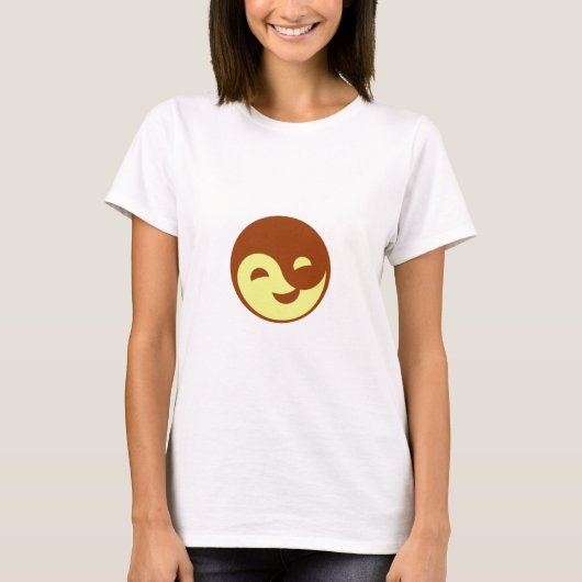 Lachendes Tai-Chi-Logo T-Shirt (Vorderseite)