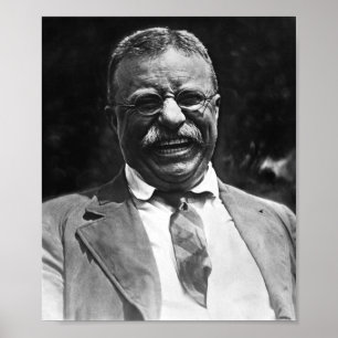 Lachendes Theodore- RooseveltFoto Poster