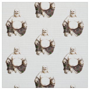 Lachendes viel Glück Buddha-Muster Stoff