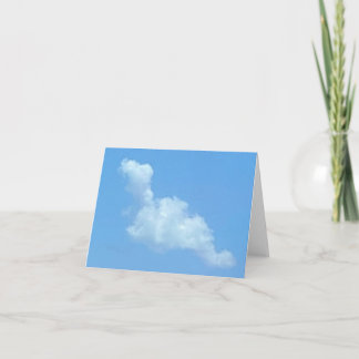 Lachendes 😂 Wolken-Tier Dankeskarte