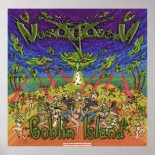 Lächerlich großes "Kobold-Insel-" Plakat