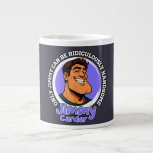 Lächerlich gutaussehender Mann Pop-Art-Spezialität Jumbo-Tasse