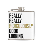 Lächerlich gutes Zitat Flachmann (Vorderseite)