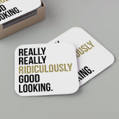 Lächerlich gutes Zitat Rechteckiger Pappuntersetzer