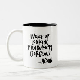 Lächerlich herrliche Zwei-Tone-Tasse Zweifarbige Tasse