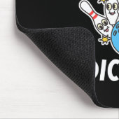 Lächerlich lustiger Bowlingspieler Mousepad (Ecke)