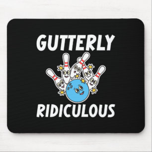 Lächerlich lustiger Bowlingspieler Mousepad
