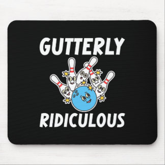 Lächerlich lustiger Bowlingspieler  Mousepad