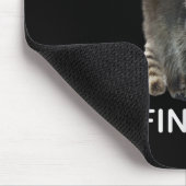 Lächerliche Raccoon & Raccoon Kleider sprechen Mül Mousepad (Ecke)