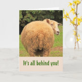 Lächerliche Schafe zum Geburtstag Karte (Gelbe Blume)