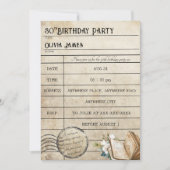 Lächerliche Vintage Bibliothekskartenbücher jeden  Einladung (Vorderseite)