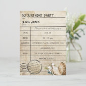 Lächerliche Vintage Bibliothekskartenbücher jeden Einladung (Stehend Vorderseite)