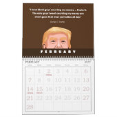 Lächerliche Zitate von Donald Trump Kalender (Feb 2027)