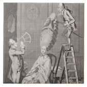 Lächerlicher Geschmack oder die Damen-Absurdität, Fliese (Vorderseite)