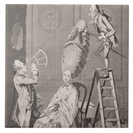 Lächerlicher Geschmack oder die Damen-Absurdität, Fliese (Vorderseite)