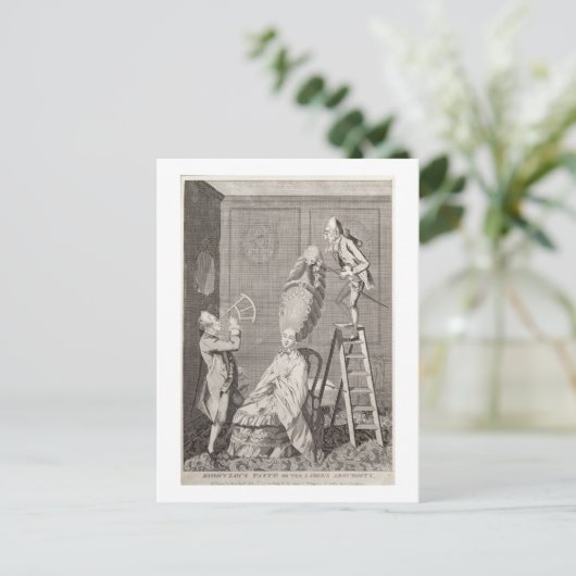 Lächerlicher Geschmack oder die Damen Absurdität,  Postkarte (Stehend Vorderseite)