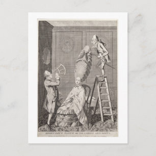 Lächerlicher Geschmack oder die Damen Absurdität,  Postkarte