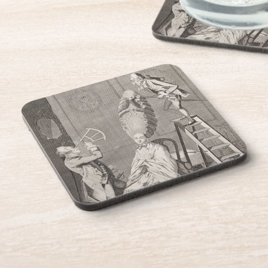 Lächerlicher Geschmack oder die Damen-Absurdität, Untersetzer (Linke Seite)