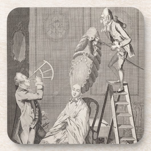 Lächerlicher Geschmack oder die Damen-Absurdität, Untersetzer (Vorderseite)