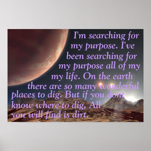 Lächerliches Zitat über dreifaches Sonnenuntergang Poster (Vorne)