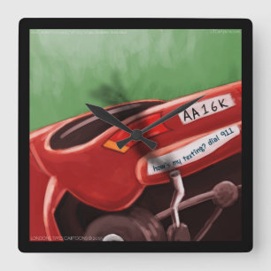 Lachhafte Wanduhr "Don't Text & Drive" von Rick Lo