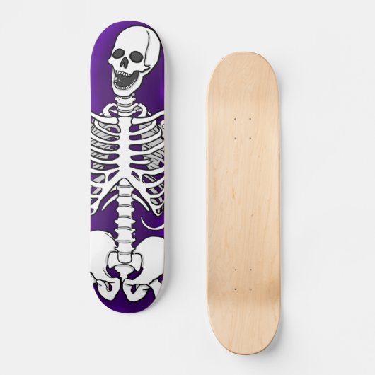 Laching Skeleton Skateboard (Vorderseite)