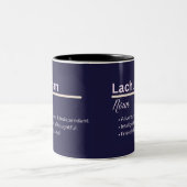 Lachlan Boy Personalized Name Definition Zweifarbige Tasse (Mittel)