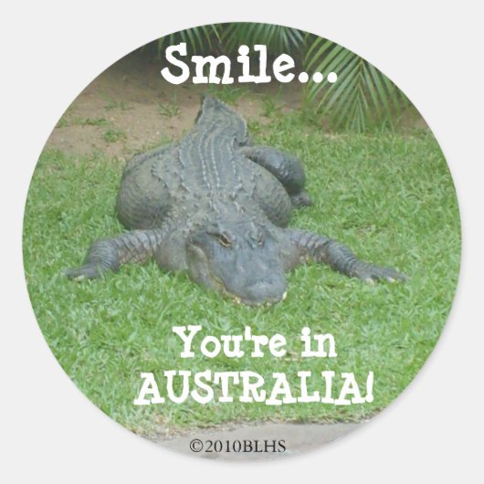 Lächle! Aufkleber (Vorderseite)