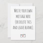 Lächle! Cupcakes sind hier rosa Designkarte Einladung (Rückseite)