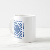 Lächle, es ist kostenlos kaffeetasse (Vorderseite Links)