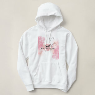 Lächle für einen besseren Tag Damen Hoodie