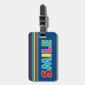 Lächle! Gepäckanhänger (Vorderseite vertikal)