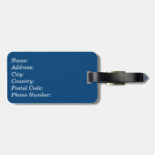 Lächle! Gepäckanhänger (Rückseite horizontal)