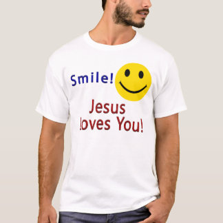 Lächle! Jesus Lieben Ihr Christlicher T - Shirt
