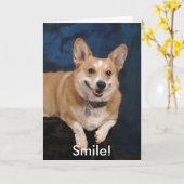 Lächle! Karte (Gelbe Blume)