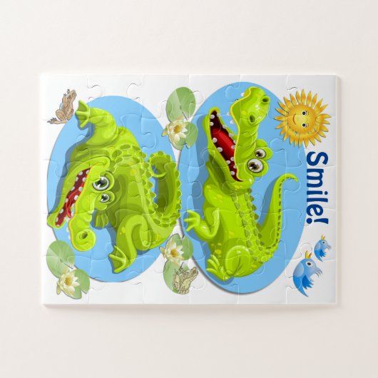Lächle Krokodile! Puzzle (Horizontal)