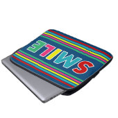 Lächle! Laptopschutzhülle (Vorne Knopf)