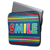 Lächle! Laptopschutzhülle (Vorderseite Links)
