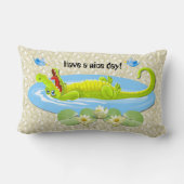 Lächle! Lendenkissen (Rückseite)