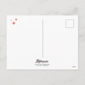 Lächle. Liebe. Lachen. /Postkarte Feiertagspostkarte (Rückseite)