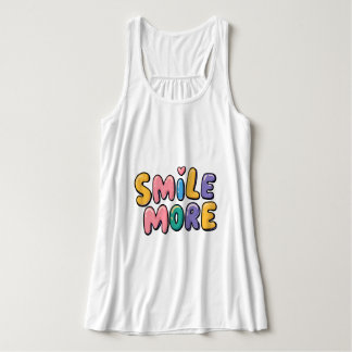Lächle Mehr Inspirierendes Grafik-T-Shirt Tank Top