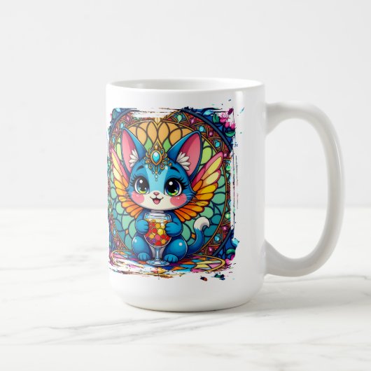 Lächle mehr, sorge dich weniger Tasse (Rechts)